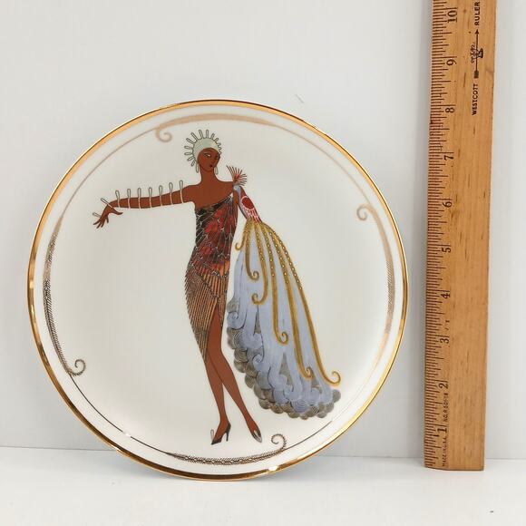 Lot of 3 Glamour House Of Erte Fashion Limited Edition Franklin Mint Plates COA - Picture 16 of 16